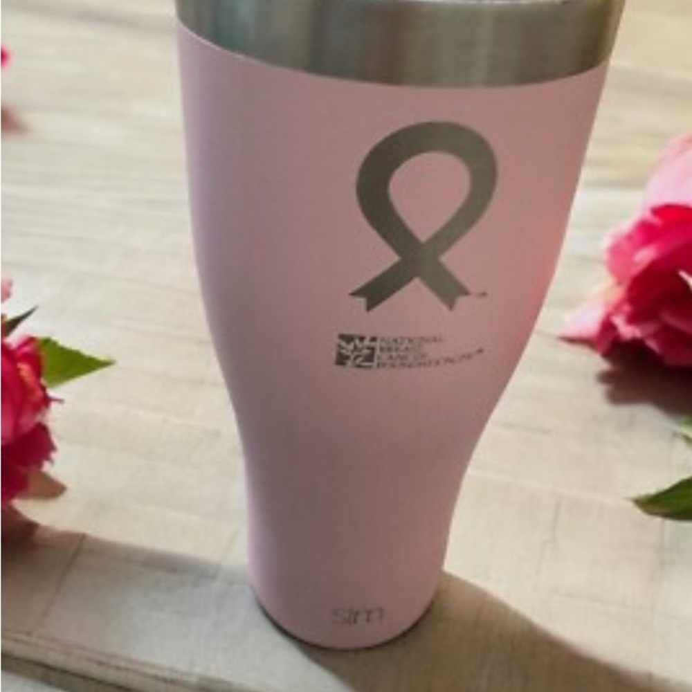 Simply Modern Breast Cancer Stainless Steel Tumbler NEW!